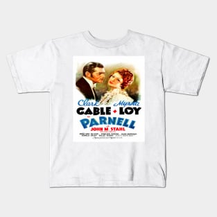 Clark Gable Myrna Lot Parnell Kids T-Shirt